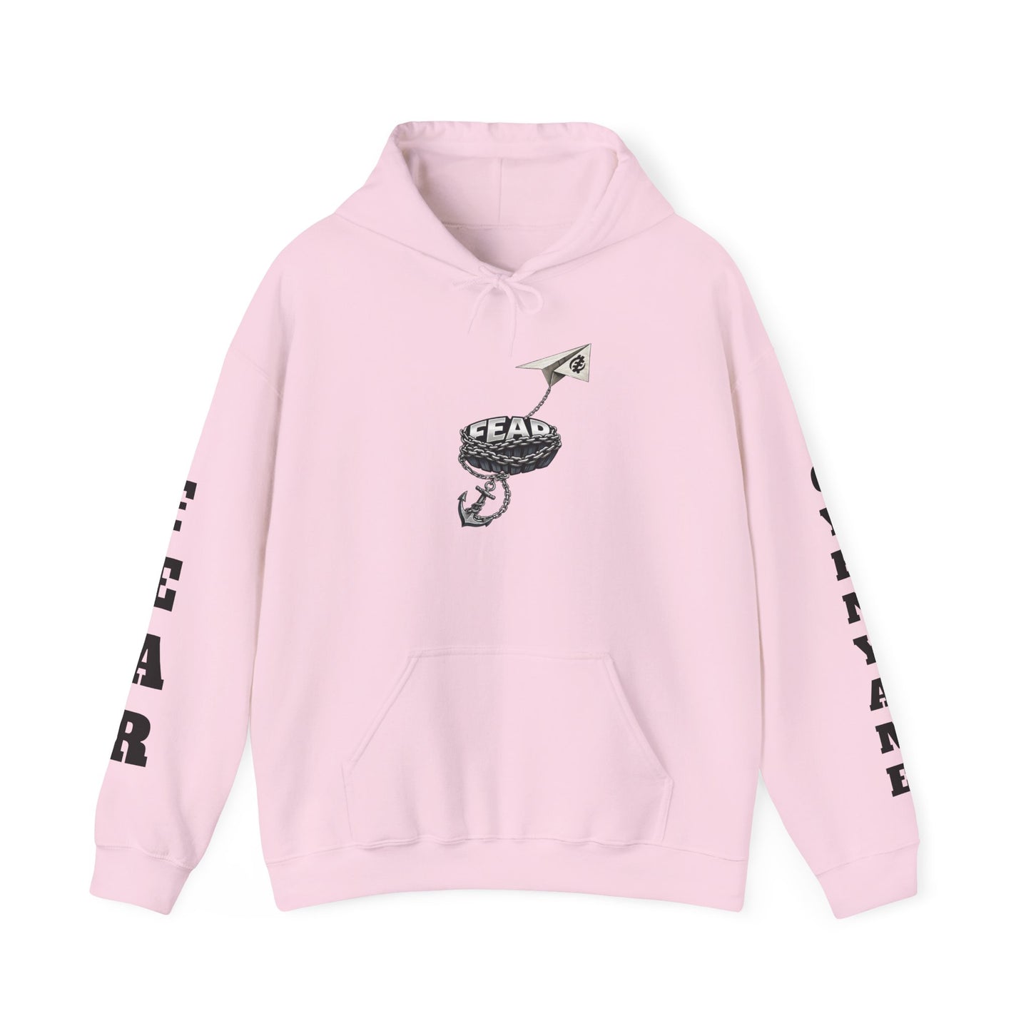 Fearless Snake & Paper Plane Hoodie — Minimal Retro Graphic Sweatshirt