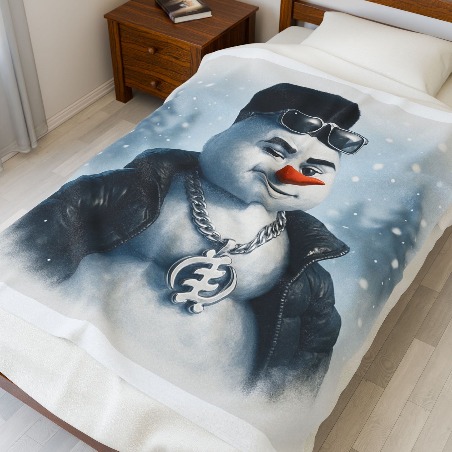 Cool Snowman Plush Blanket