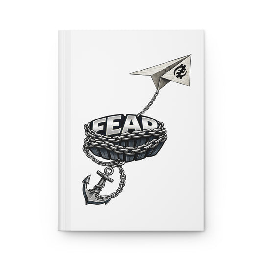 Fear Acronym Hardcover Journal — Motivational Notebook (Forget, Face, Everything, And, Rise)