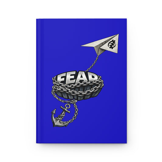 Fear Acronym Hardcover Journal — Motivational Notebook (Forget, Face, Everything, And, Rise)