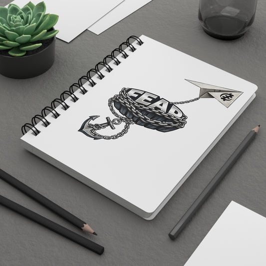 Fearless Spiral Journal — 'FEAR' Acrostic Motivational Notebook