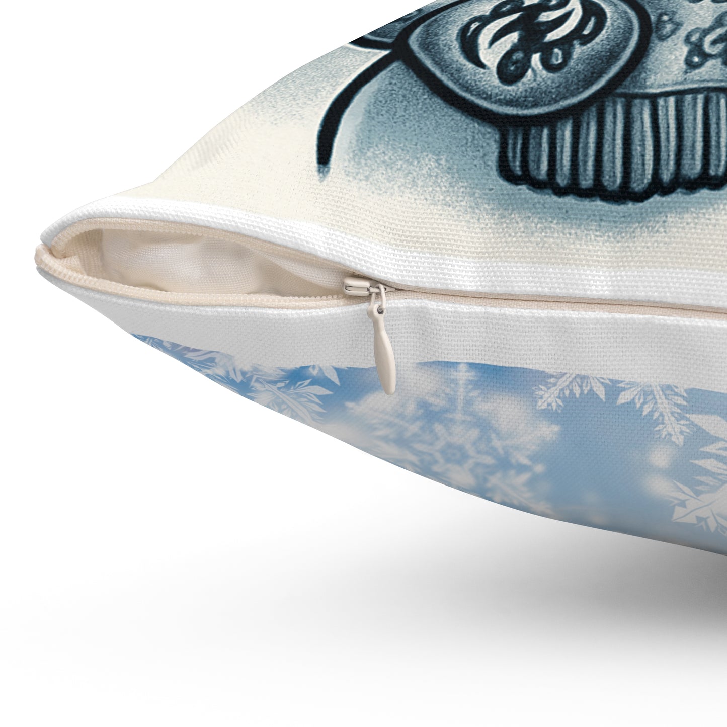 Winter-Themed Decorative Pillow - Let it Snow & Cozy Snow Lady Design