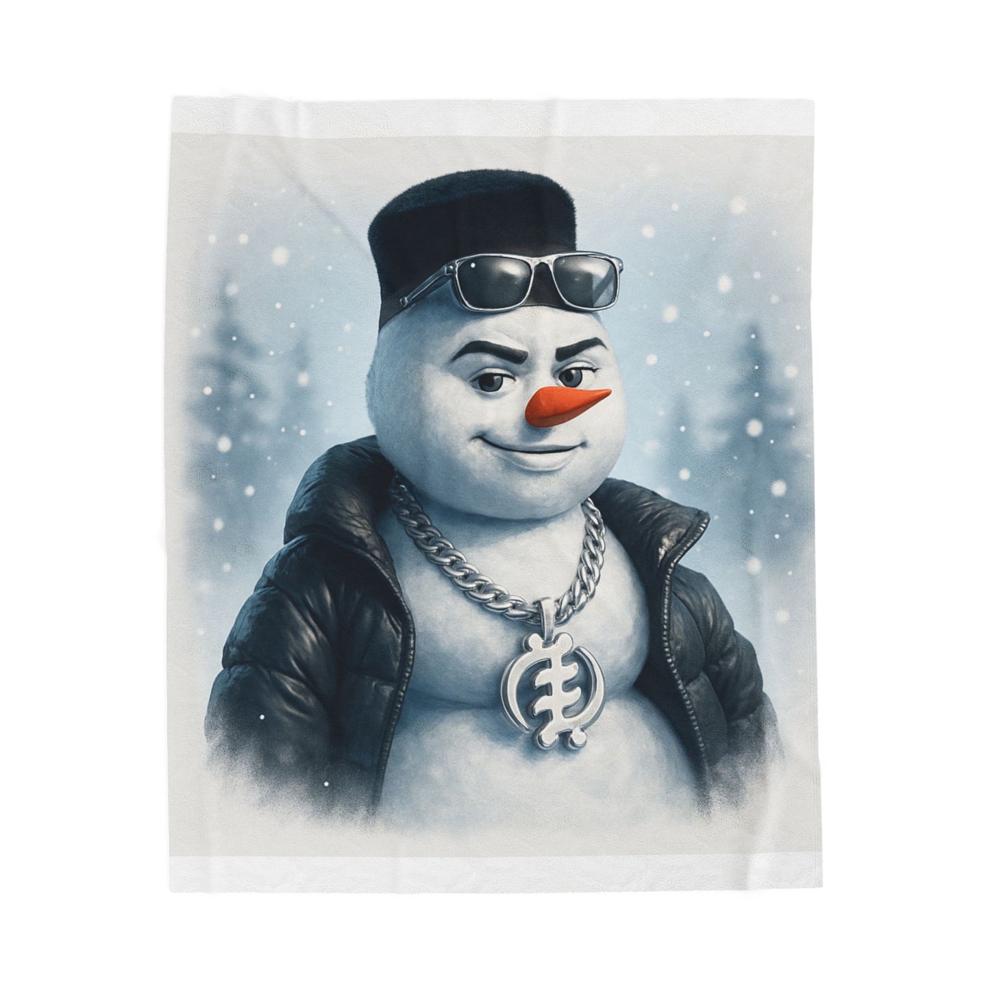 Cool Snowman Plush Blanket