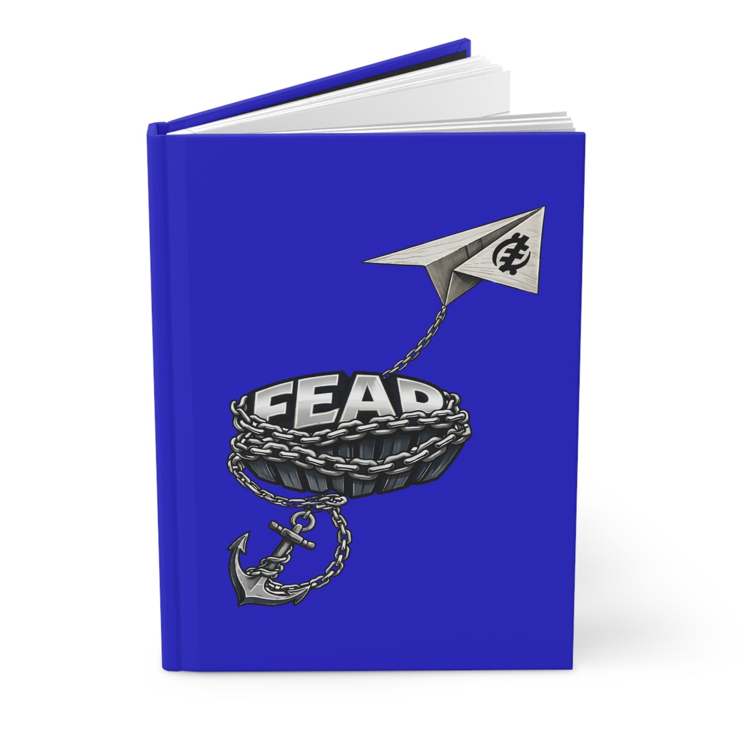 Fear Acronym Hardcover Journal — Motivational Notebook (Forget, Face, Everything, And, Rise)