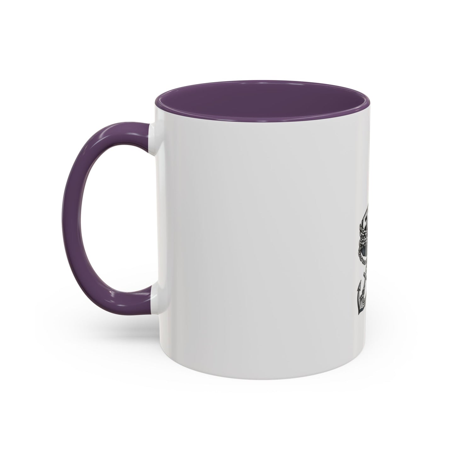 Anchor & Chain Coffee Mug — Nautical 'Fear' Design Accent Mug